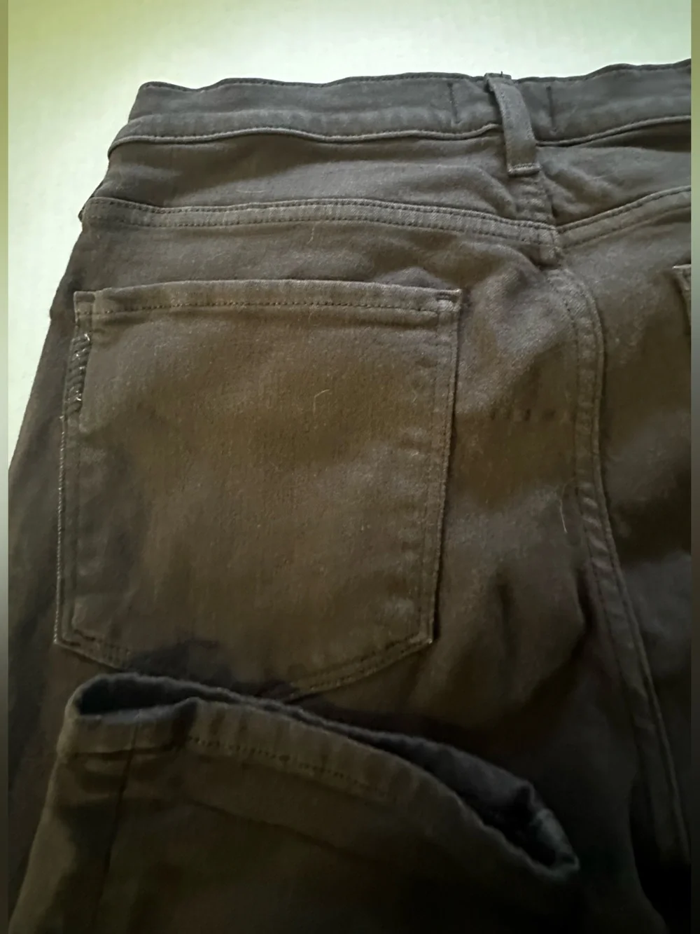 PAIGE Men’s dark brown Slim Fit Cotton Pants
